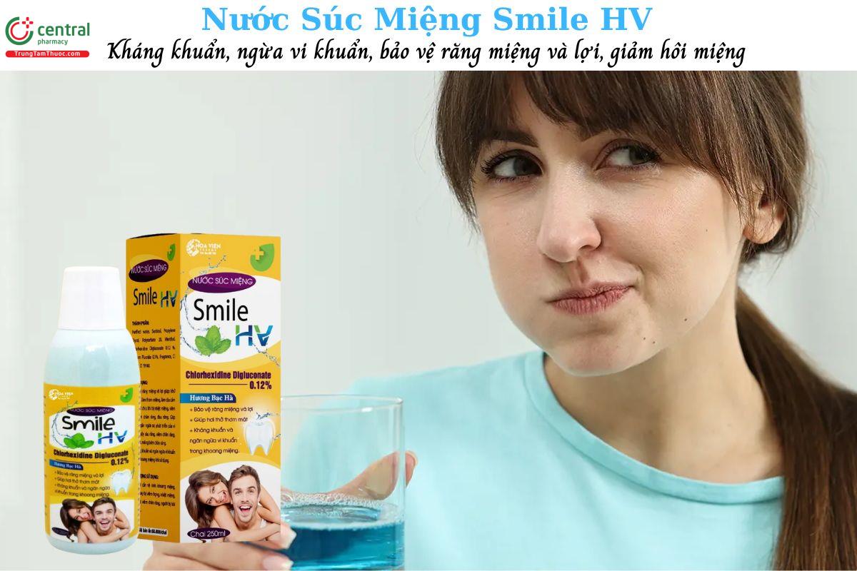 Nước Súc Miệng Smile HV - Bảo vệ răng miệng và lợi, giảm mảng bám