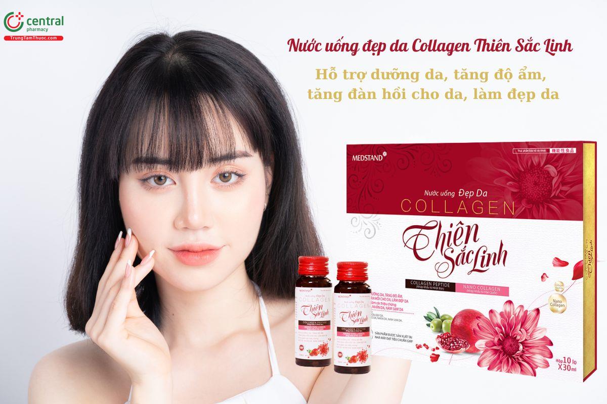 Nước uống đẹp da Collagen Thiên Sắc Linh giảm khô da, nám da