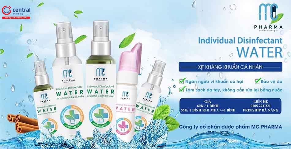 Nước rửa tay khô Individual Disinfectant Water