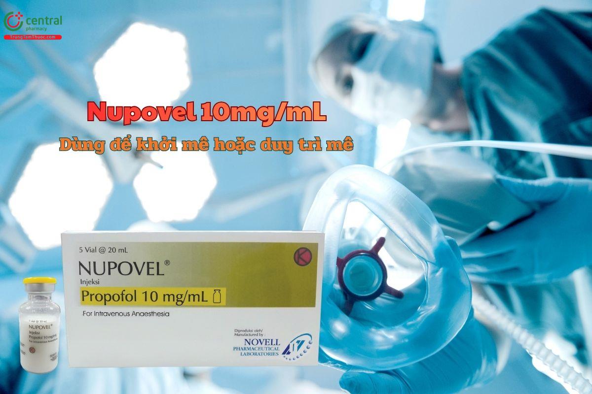 Thuốc Nupovel 10mg/ml dùng để khởi mê và duy trì mê toàn thân