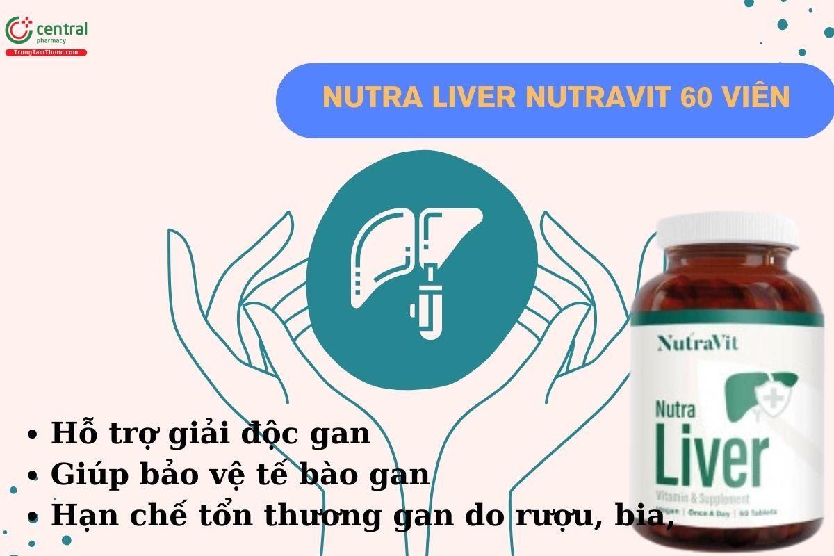 Nutra Liver Nutravit - Bảo vệ tế bào gan, hỗ trợ giải độc gan