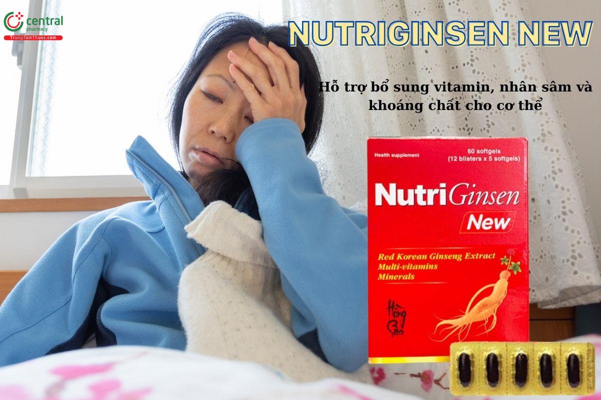 Nutriginsen New giúp giảm mệt mỏi, bổ sung các dưỡng chất cho người mới ốm dậy