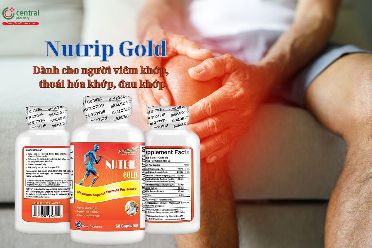 Nutrip Gold - Hỗ trợ điều trị và ngừa thoái hóa khớp, viêm khớp