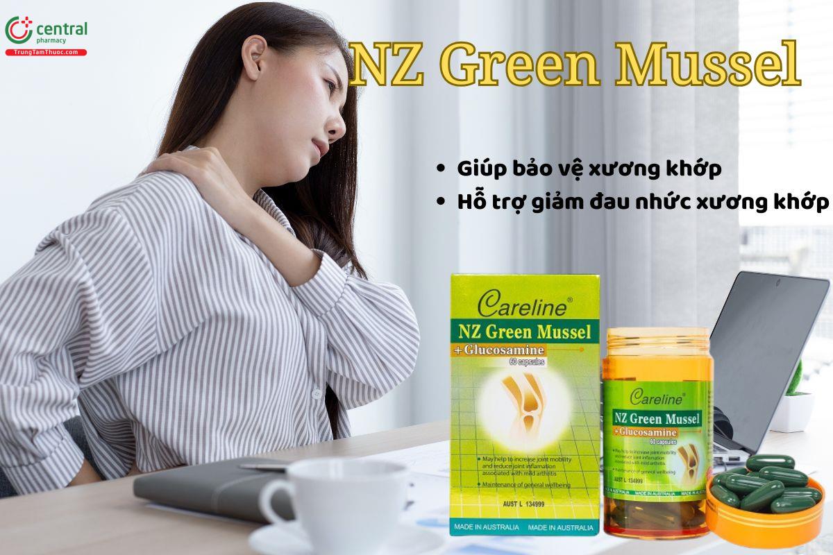 NZ Green Mussel giảm đau nhức xương khớp mà không gây ảnh hưởng dạ dày