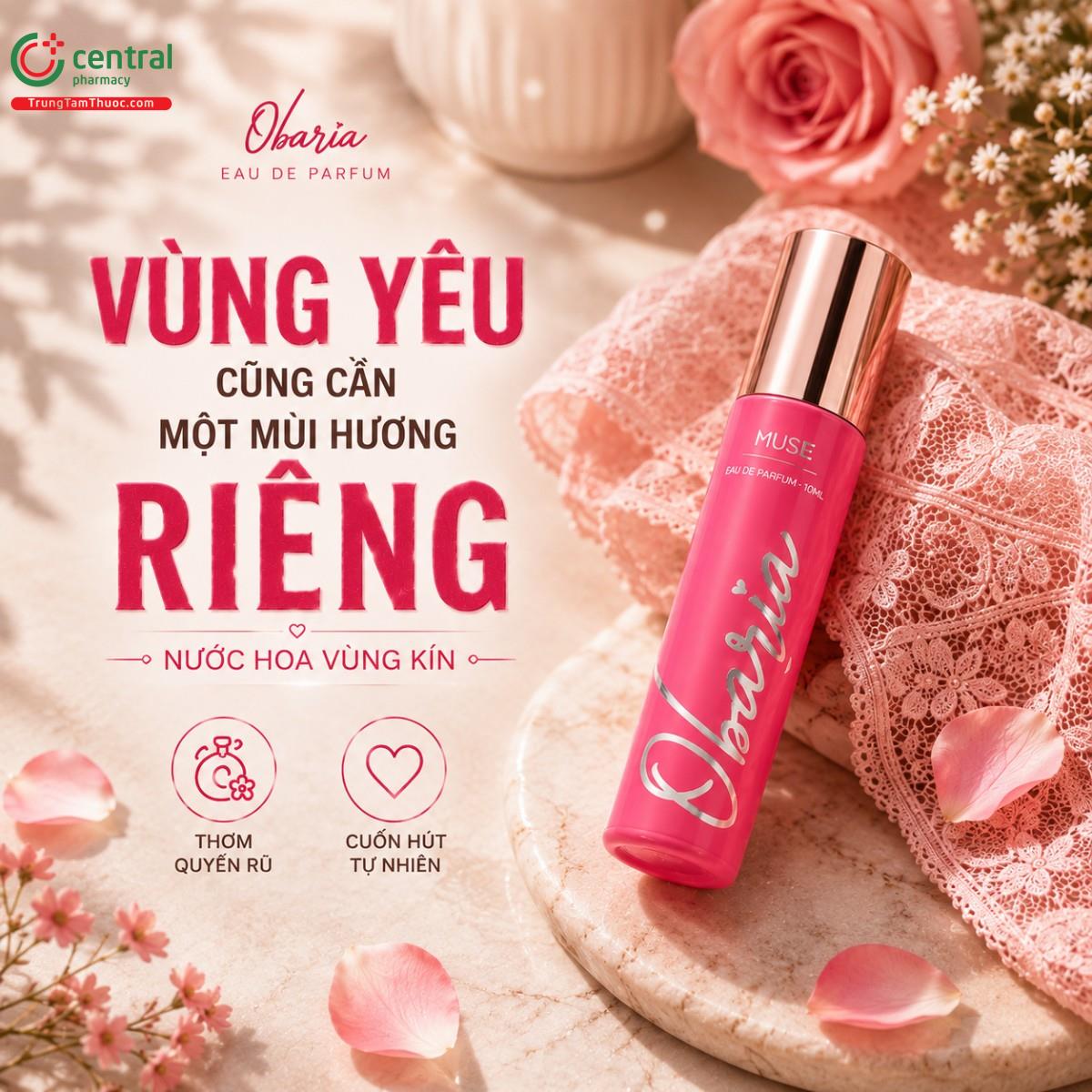 Son nước hoa vùng kín Obaria Muse - Cuốn hút tự nhiên