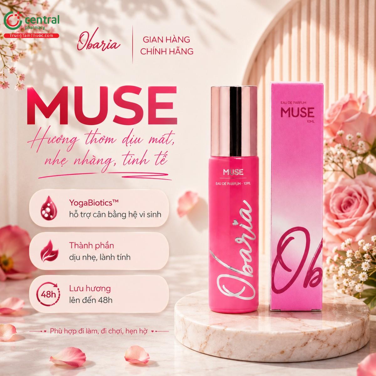 Son nước hoa vùng kín Obaria Muse - Hương thơm tinh tế