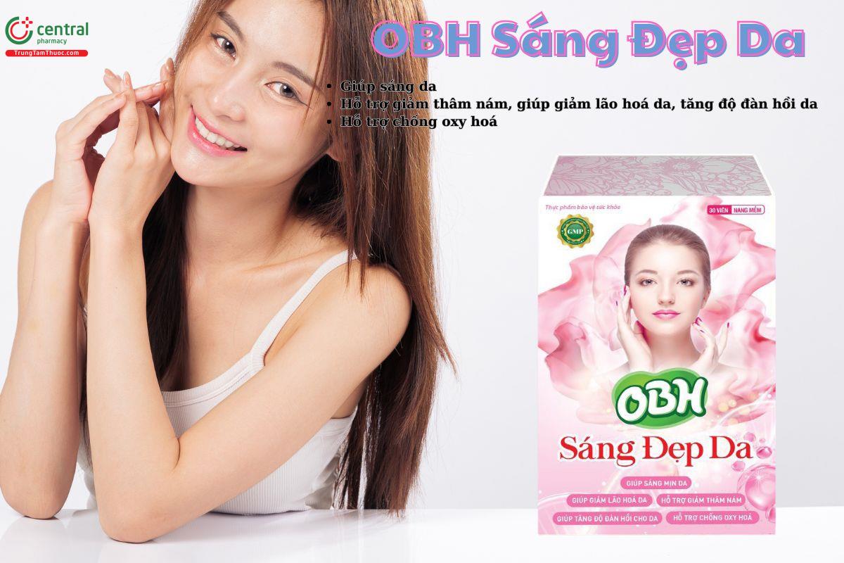 Viên uống OBH Sáng Đẹp Da giúp chống oxy hoá, giảm lão hoá da, sáng đẹp da