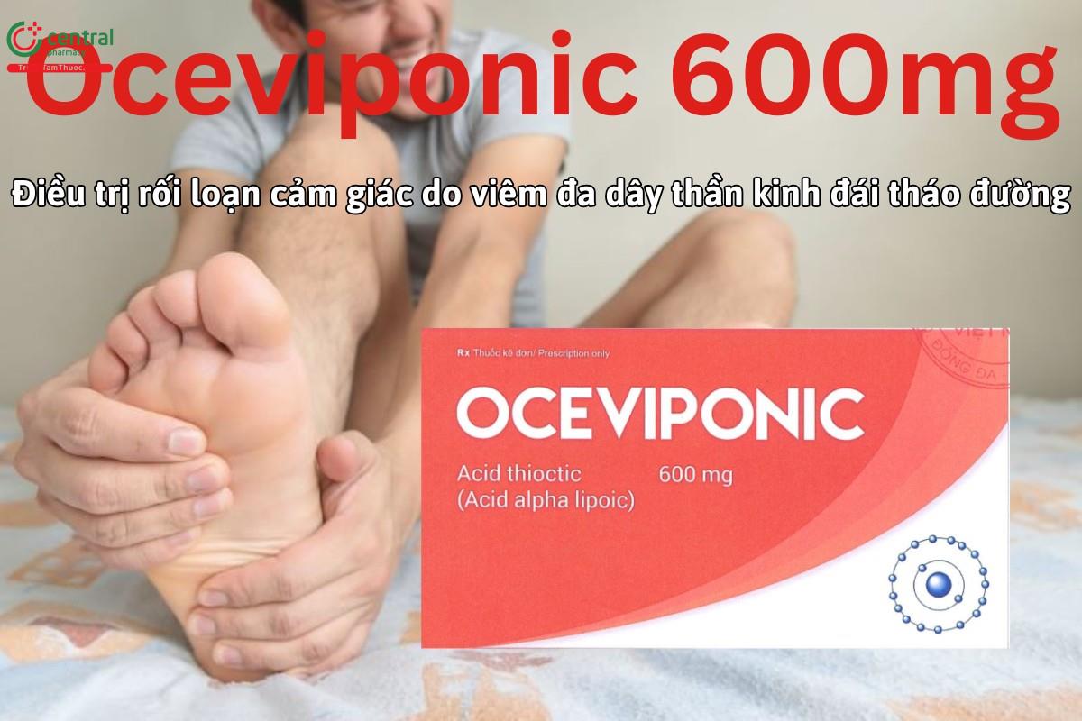 Thuốc Oceviponic 600mg điều trị rối loạn cảm giác trong viêm đa dây thần kinh đái tháo đường