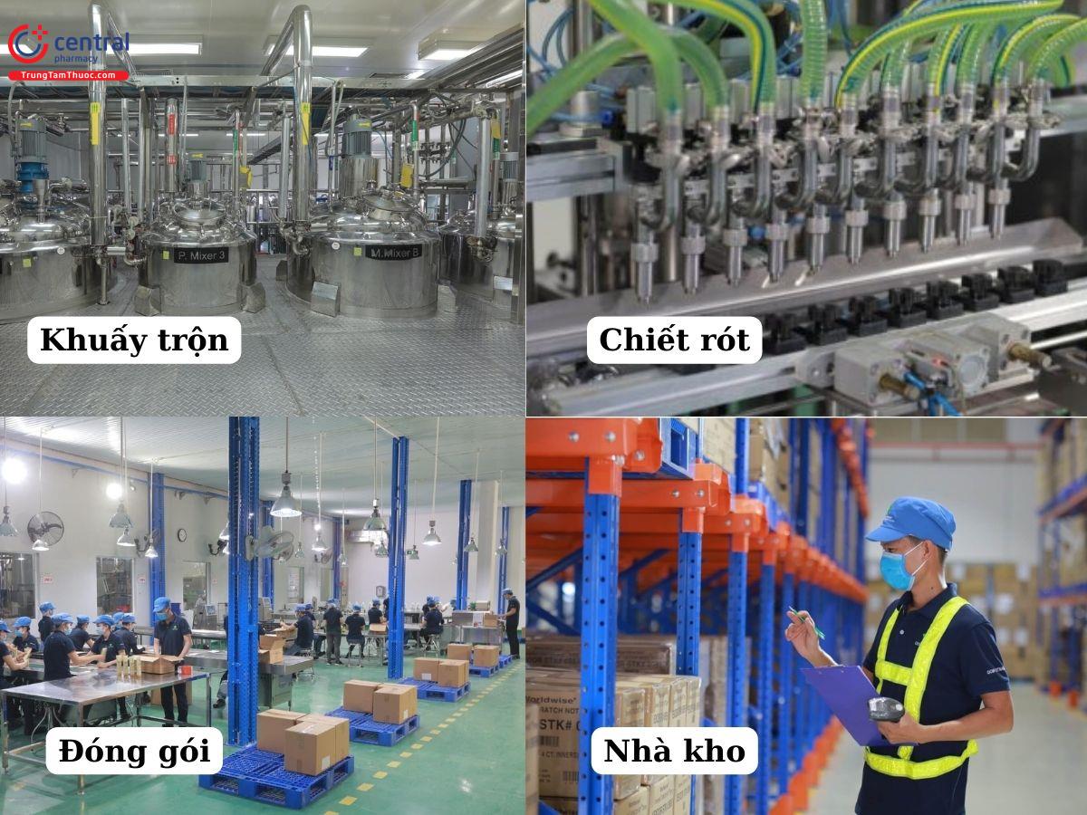 Hệ thống sản xuất, đóng gói của OCM Việt Nam