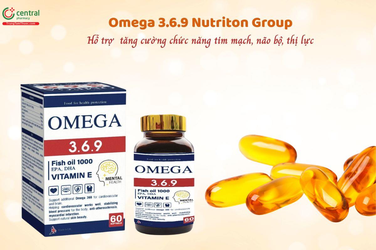 Omega 3.6.9 Nutriton Group giúp tăng cường chức năng tim mạch, não bộ, thị lực