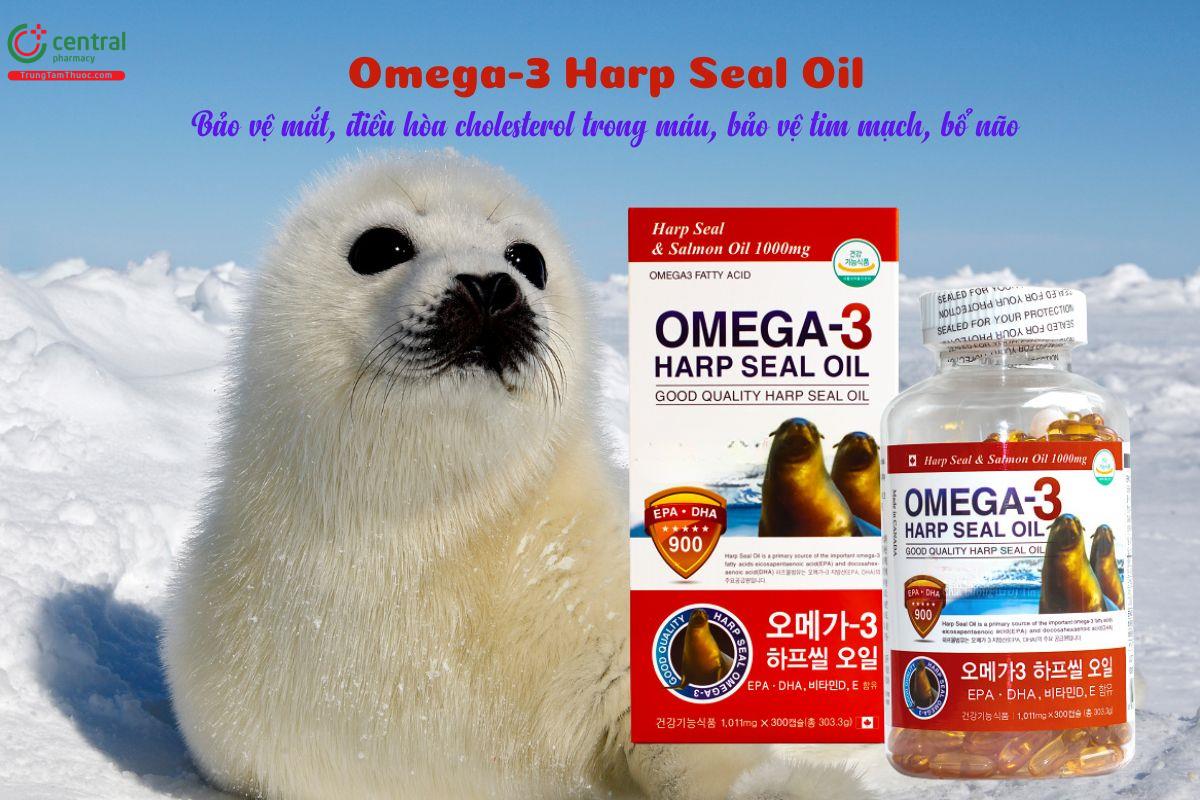 Omega-3 Harp Seal Oil - Cải thiện sức khỏe tim mạch, thị lực, não bộ