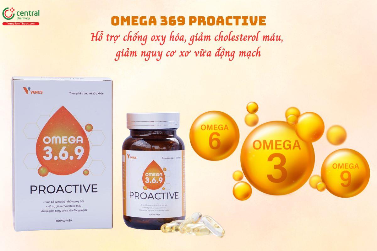 Omega 369 ProActive giúp chống oxy hóa, giảm cholesterol máu