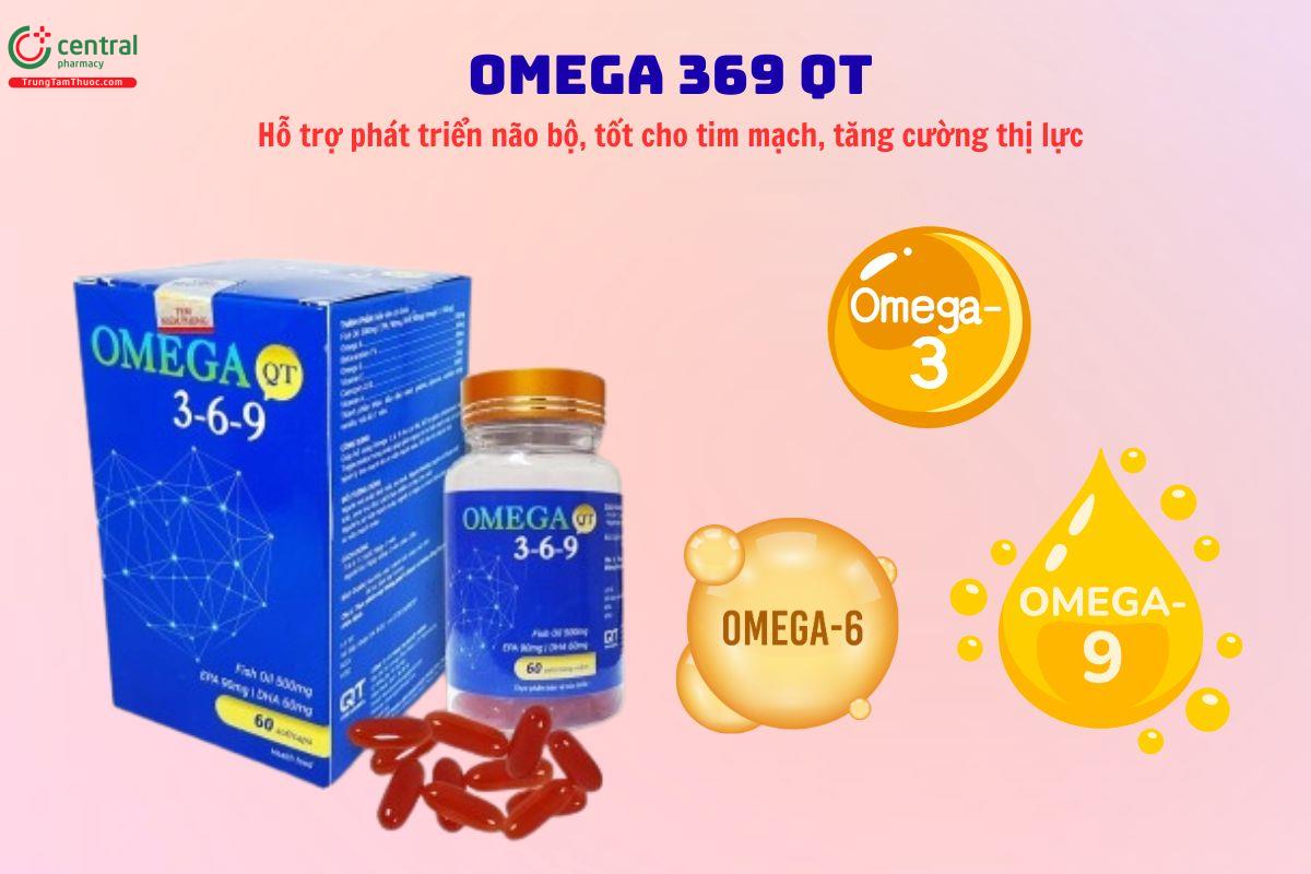 Omega 3-6-9 QT - Bổ não, tăng cường thị lực, tốt cho sức khoẻ tim mạch