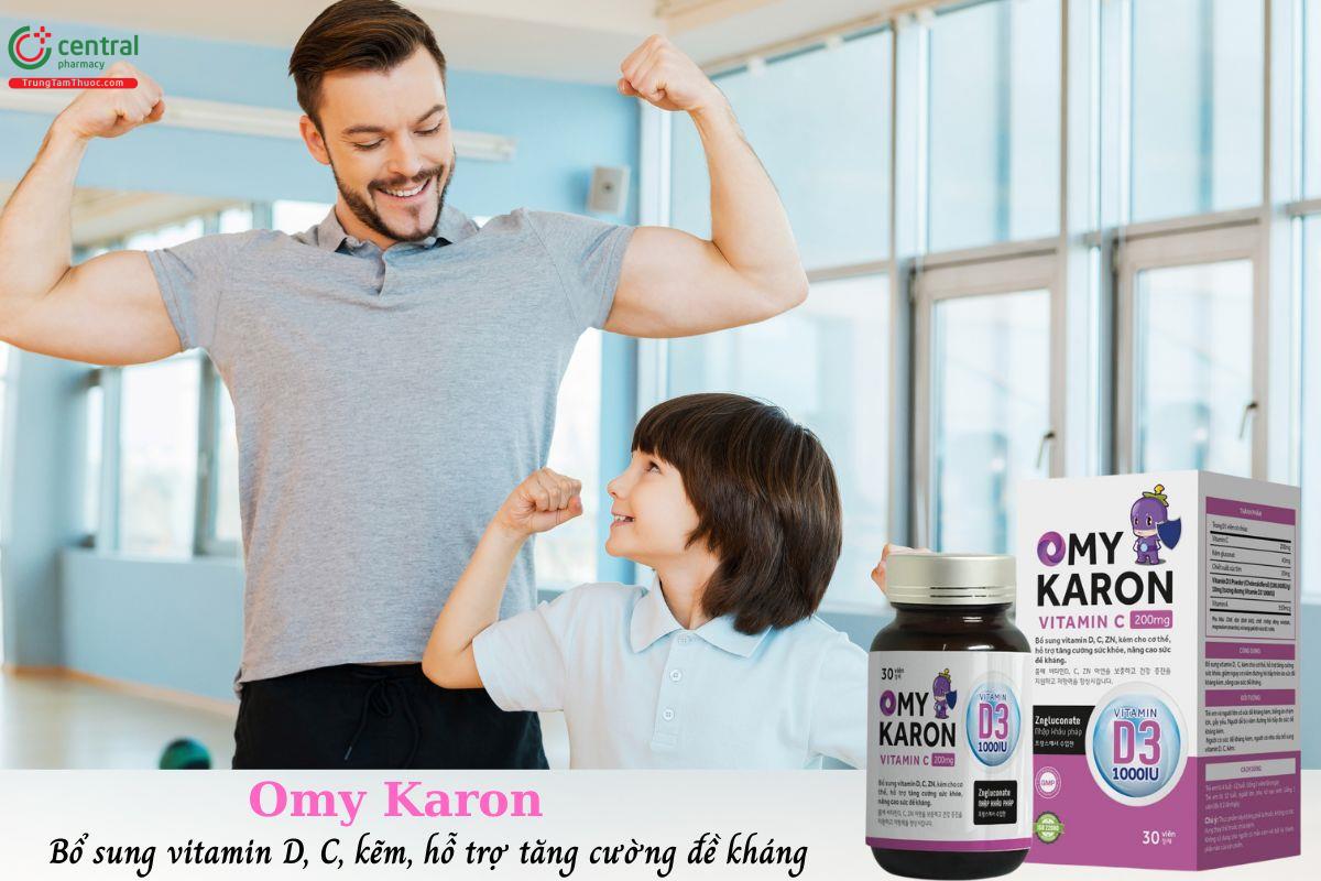 Omy Karon - Bổ sung vitamin C và kẽm, hỗ trợ tăng cường đề kháng