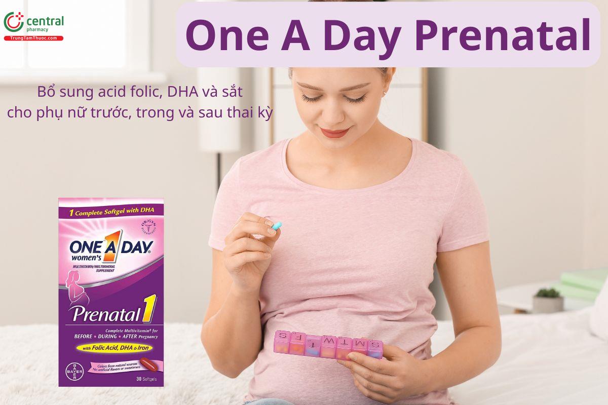 One A Day Prenatal giúp bổ sung dưỡng chất cho thai kỳ