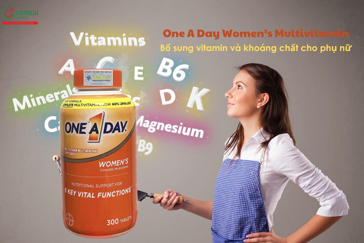 One A Day Women’s Multivitamin bổ sung vitamin và khoáng chất cho phụ nữ