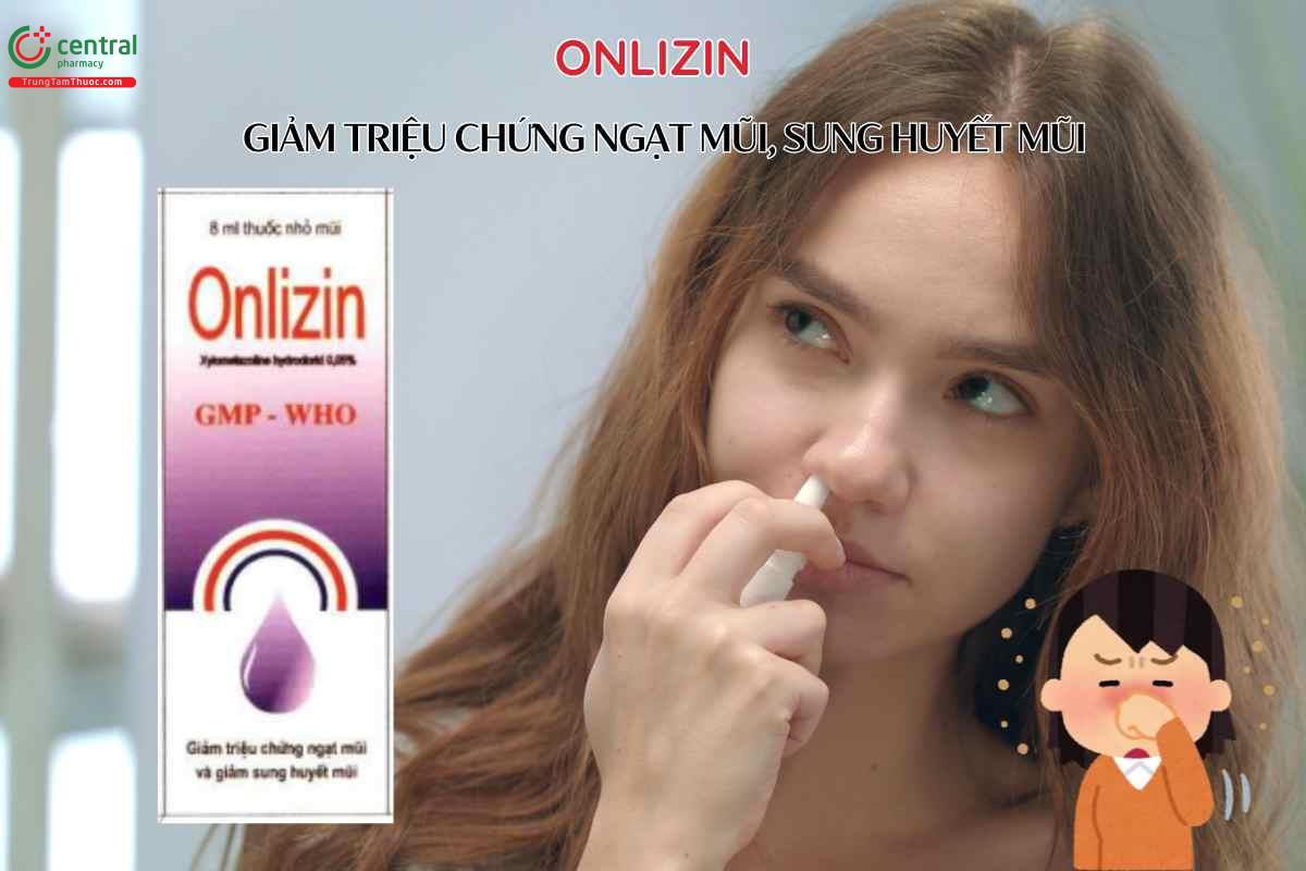 Chỉ định của Thuốc nhỏ mũi Onlizin