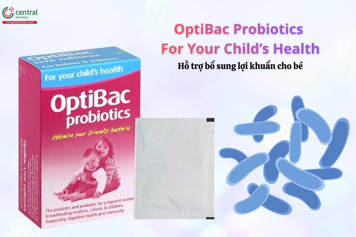 OptiBac Probiotics For Your Child’s Health hỗ trợ bổ sung lợi khuẩn