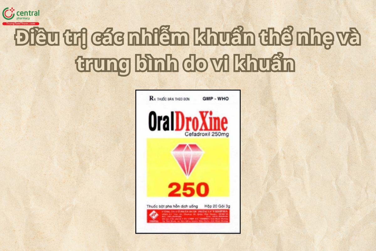 Thuốc Oraldroxine 250mg điều trị nhiễm khuẩn tiết niệu, phụ khoa, niệu đạo