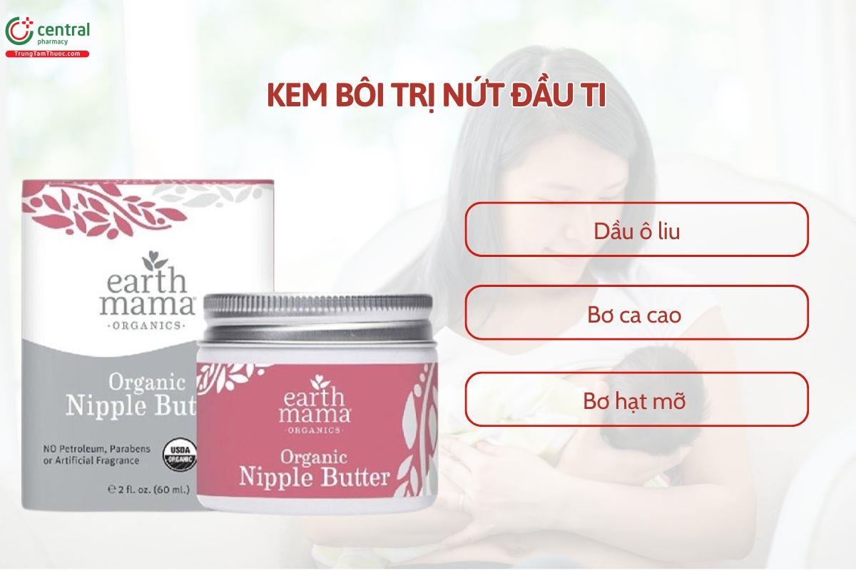 Thành phần kem bôi Organic Nipple Butter