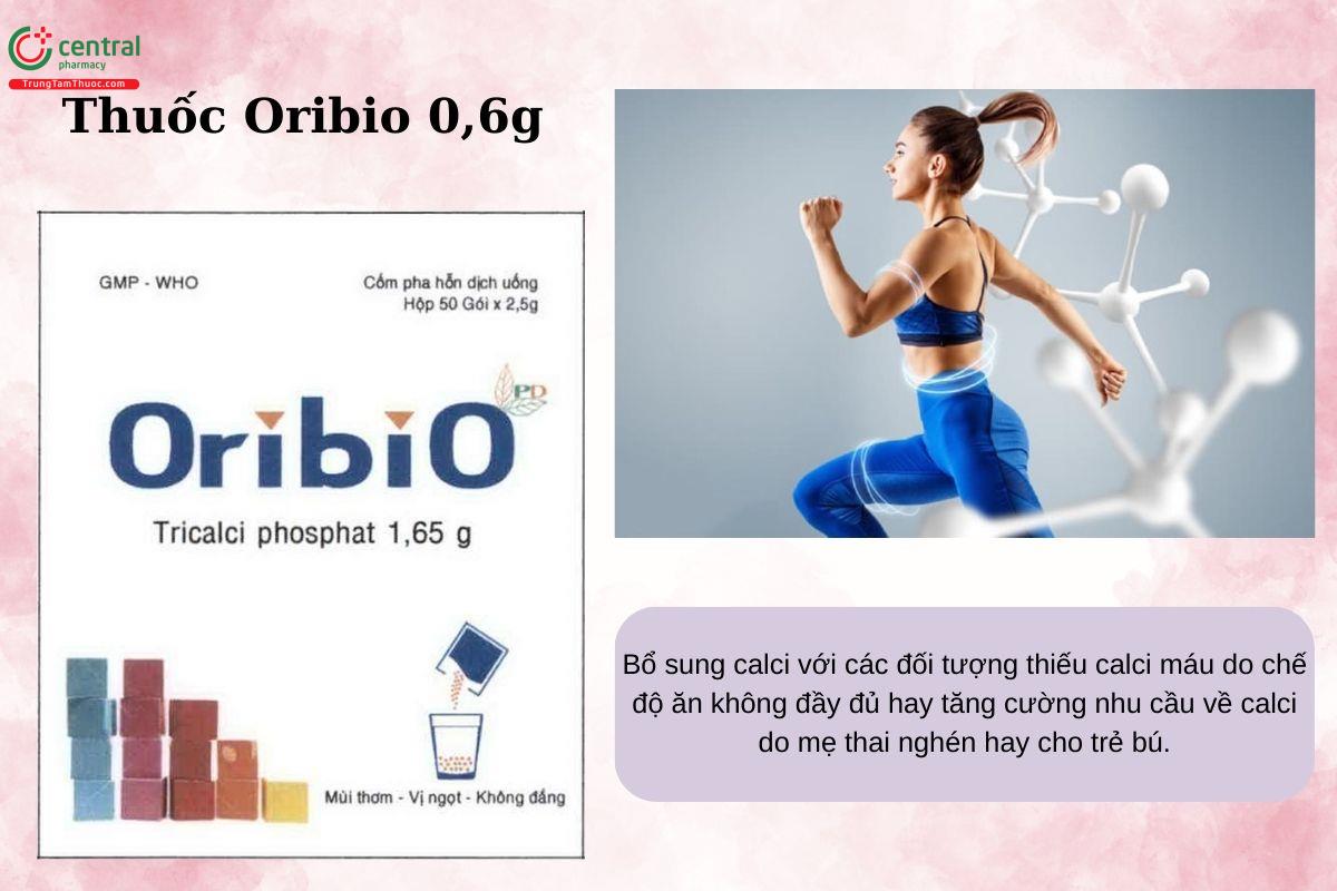 Chỉ định của thuốc Oribio 0,6g