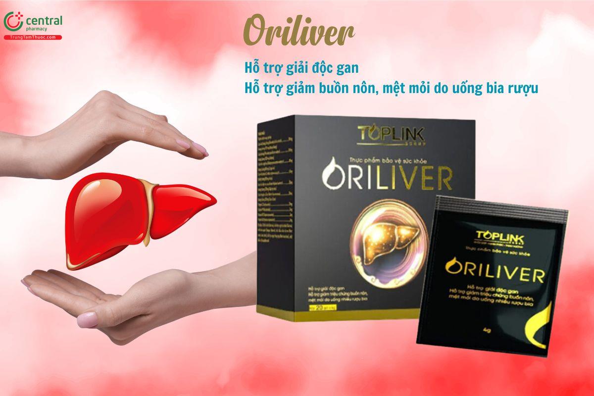 Oriliver - Hỗ trợ giải độc gan, giảm mệt mỏi, buồn nôn do bia rượu