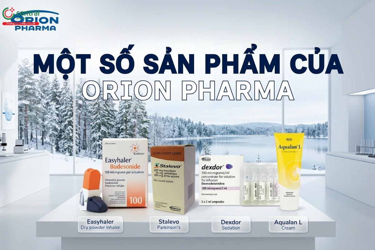 Một số sản phẩm nổi bật của Orion Pharma