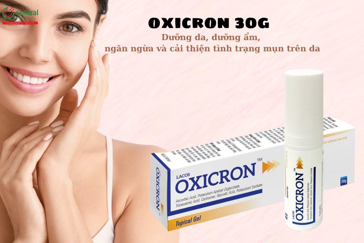 Oxicron 30g - Dưỡng ẩm, ngăn ngừa và giảm mụn trên da.