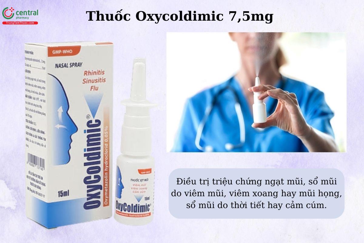 Chỉ định của thuốc Oxycoldimic 7,5mg