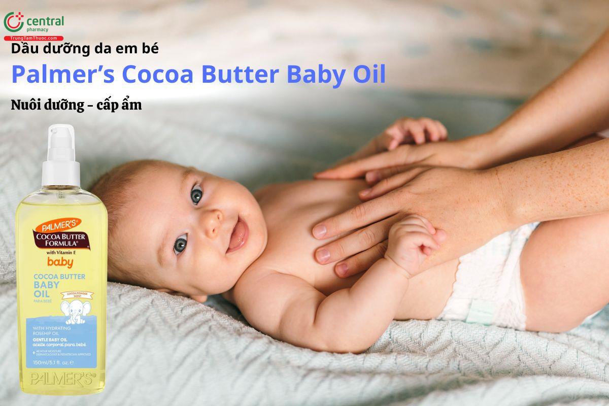 Dầu dưỡng da em bé Palmer's Cocoa Butter Baby Oil - Cấp ẩm, làm mềm da