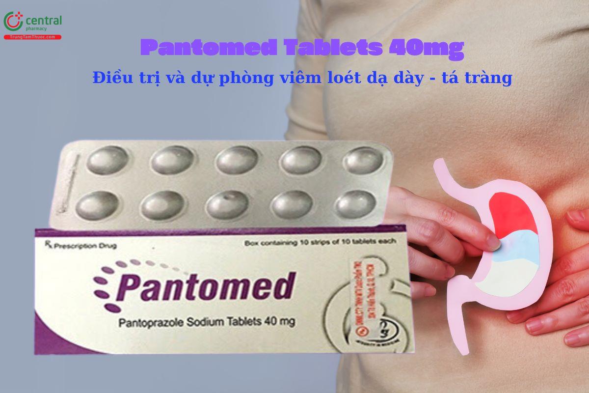 Thuốc Pantomed Tablets 40mg điều trị loét dạ dày - tá tràng