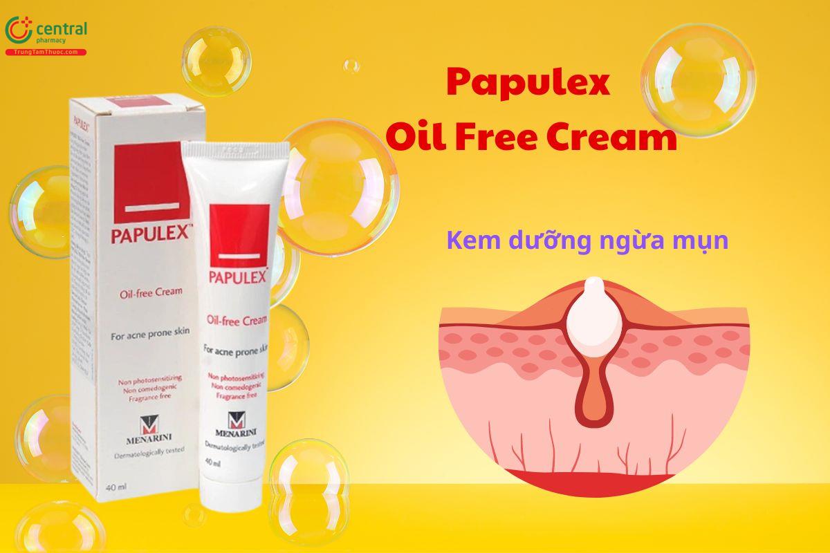 Papulex Oil Free Cream - kem dưỡng ngừa mụn trứng cá