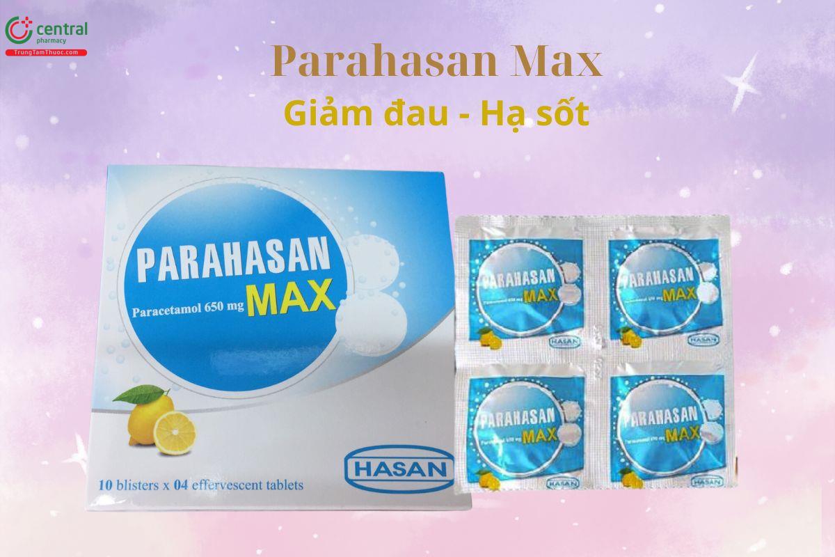 Thuốc Parahasan Max 650mg viên sủi giúp giảm đau, hạ sốt hiệu quả