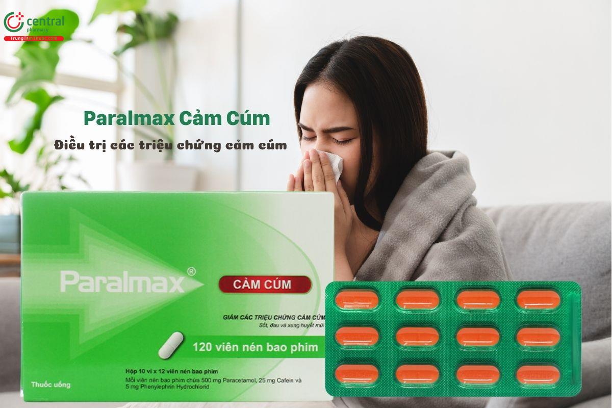 Thuốc Paralmax Cảm Cúm điều trị các triệu chứng của cảm cúm