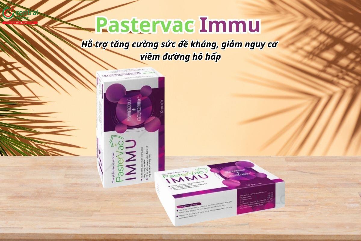 Pastervac Immu hỗ trợ tăng cường sức đề kháng, giảm nguy cơ viêm đường hô hấp