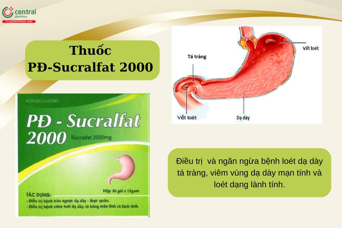 Chỉ định của thuốc PĐ-Sucralfat 2000