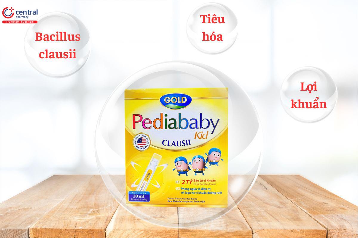 Pediababy Kid Clausii giúp cải thiện rối loạn tiêu hóa