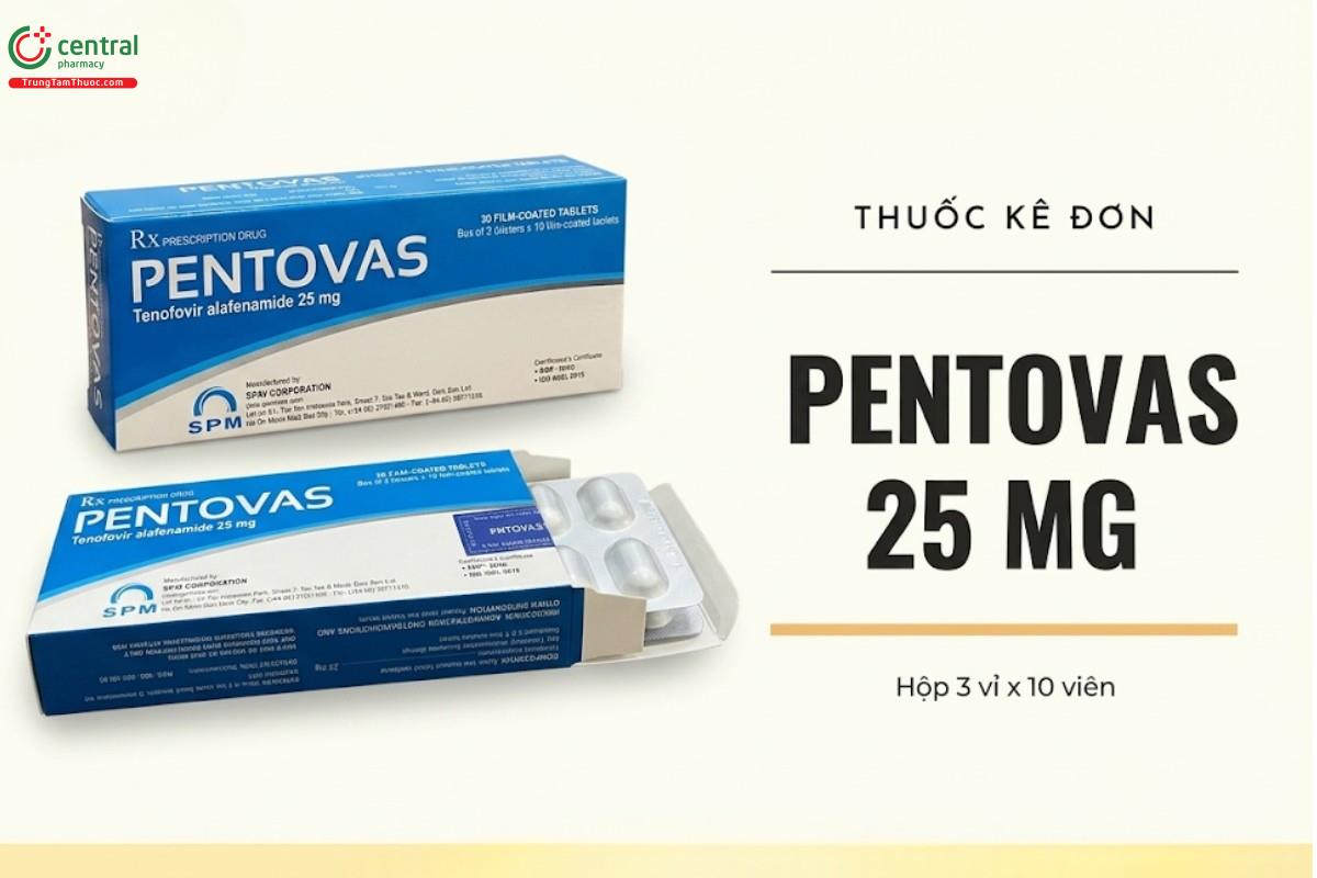 Thuốc Pentovas 25mg