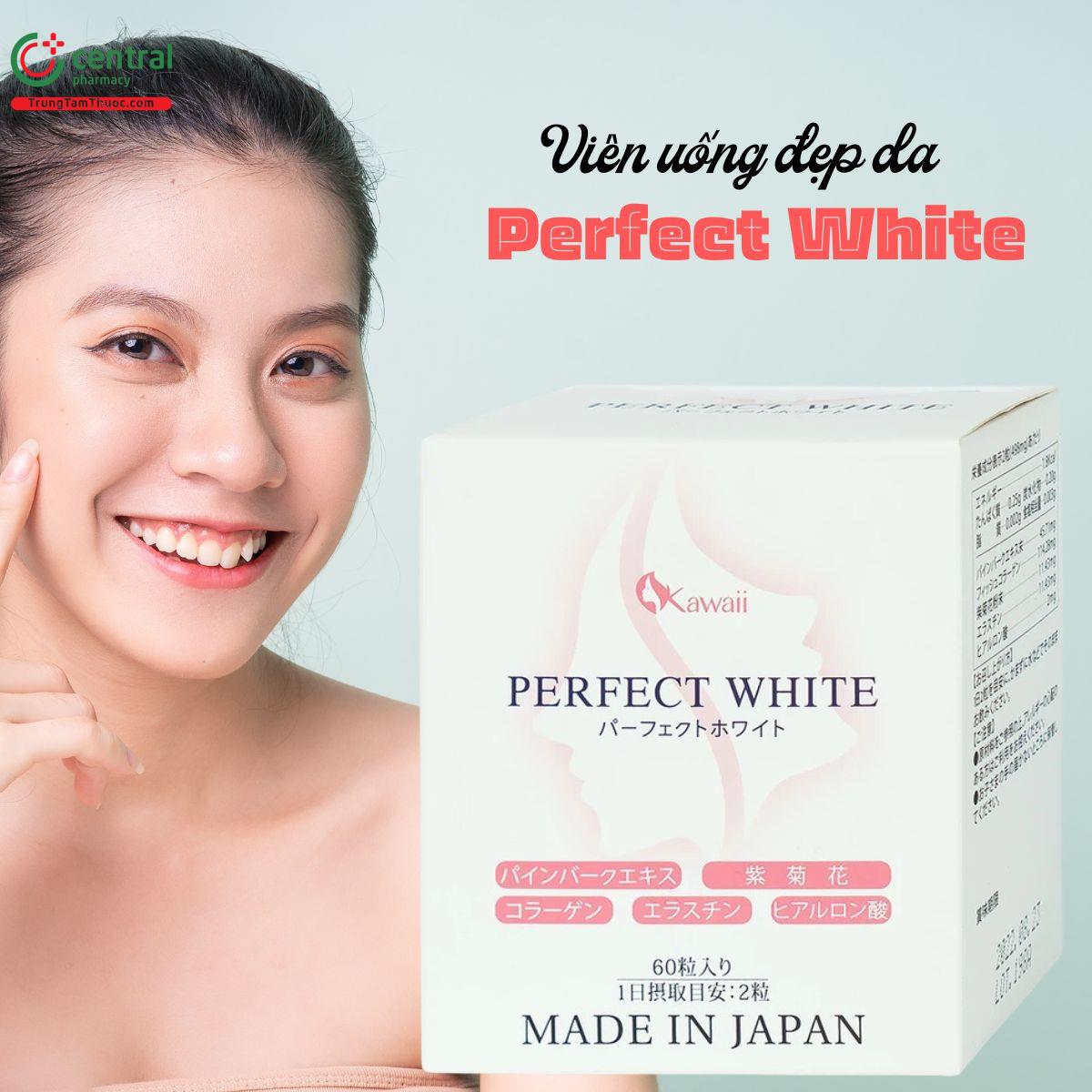 Perfect White - Hỗ trợ làm đẹp da, giúp da căng mịn, trắng sáng