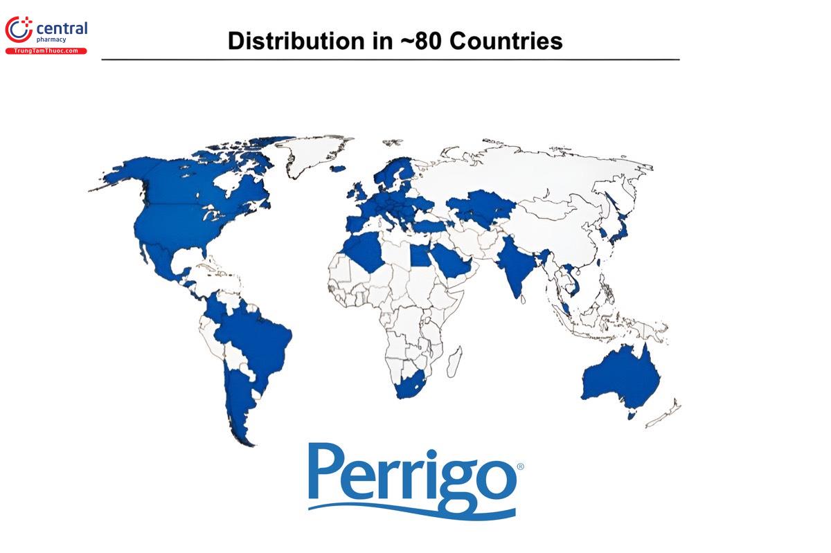HIện diện toàn cầu của Perrigo