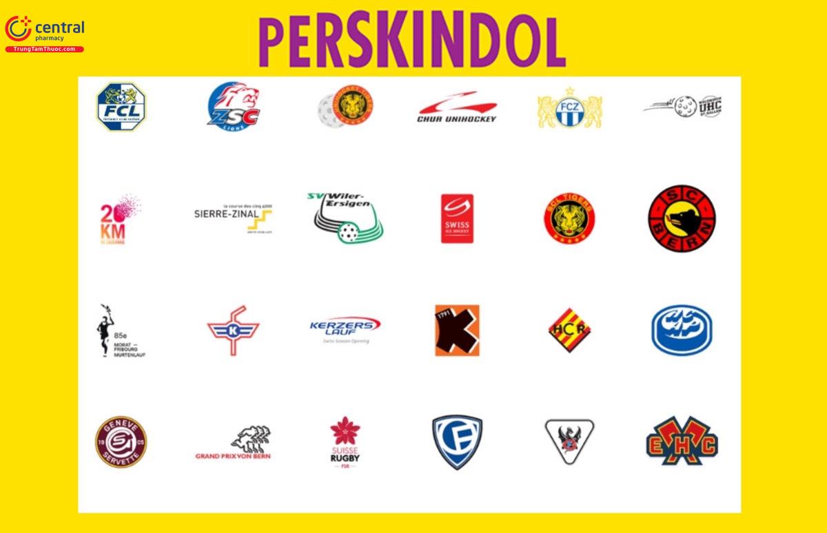 Các giải thưởng và đội tuyển Perkindol hợp tác