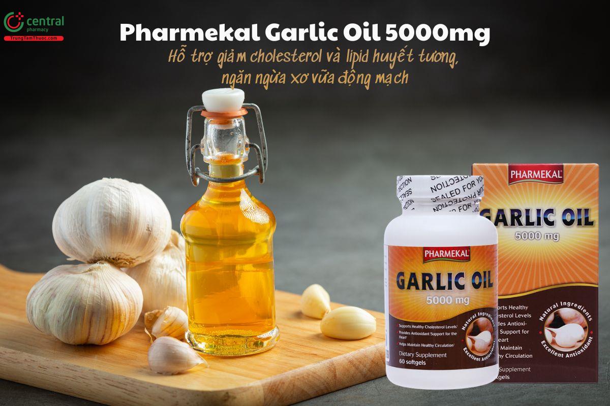 Pharmekal Garlic Oil 5000mg - Hạ mỡ máu, ngừa xơ vữa động mạch