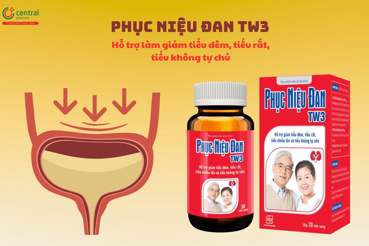 Phục Niệu Đan TW3 hỗ trợ giảm tiểu đêm, tiểu rắt, tiểu nhiều lần