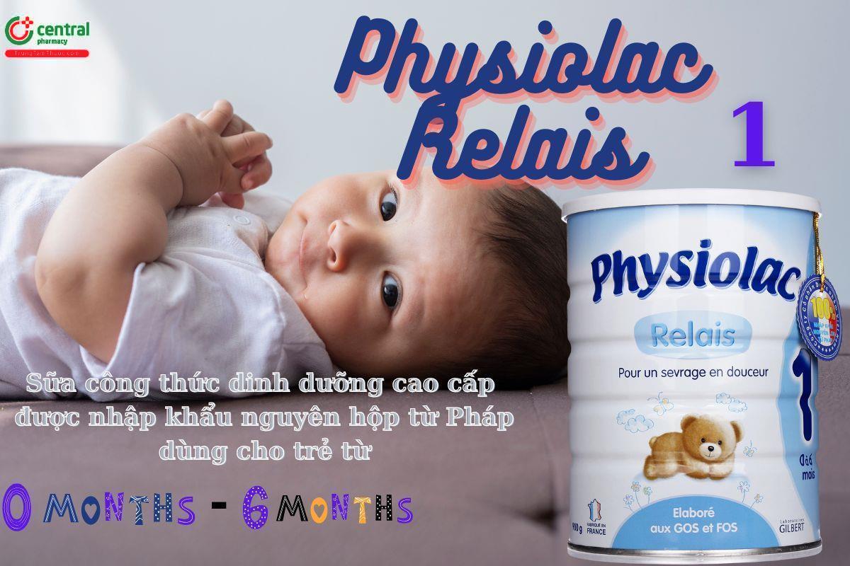 Physiolac Relais số 1 bổ sung dưỡng chất cho trẻ từ 0 - 6 tháng tuổi