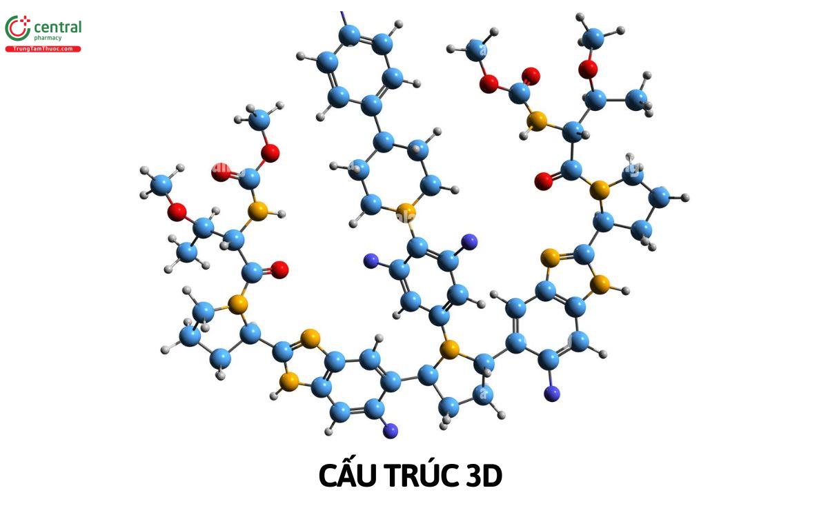 Cấu trúc 3D pibrentasvir