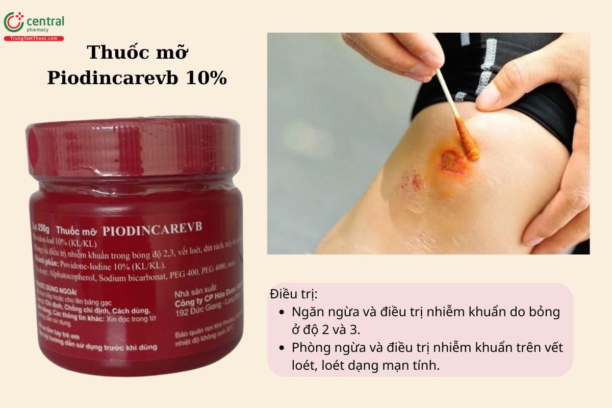 Chỉ định của thuốc Piodincarevb 10%