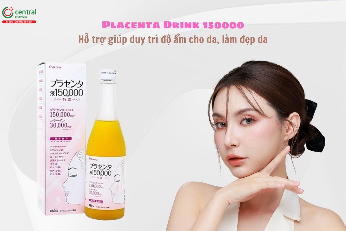 Thuốc Placenta Drink 150000 - Tăng độ ẩm, độ đàn hồi, làm đẹp da