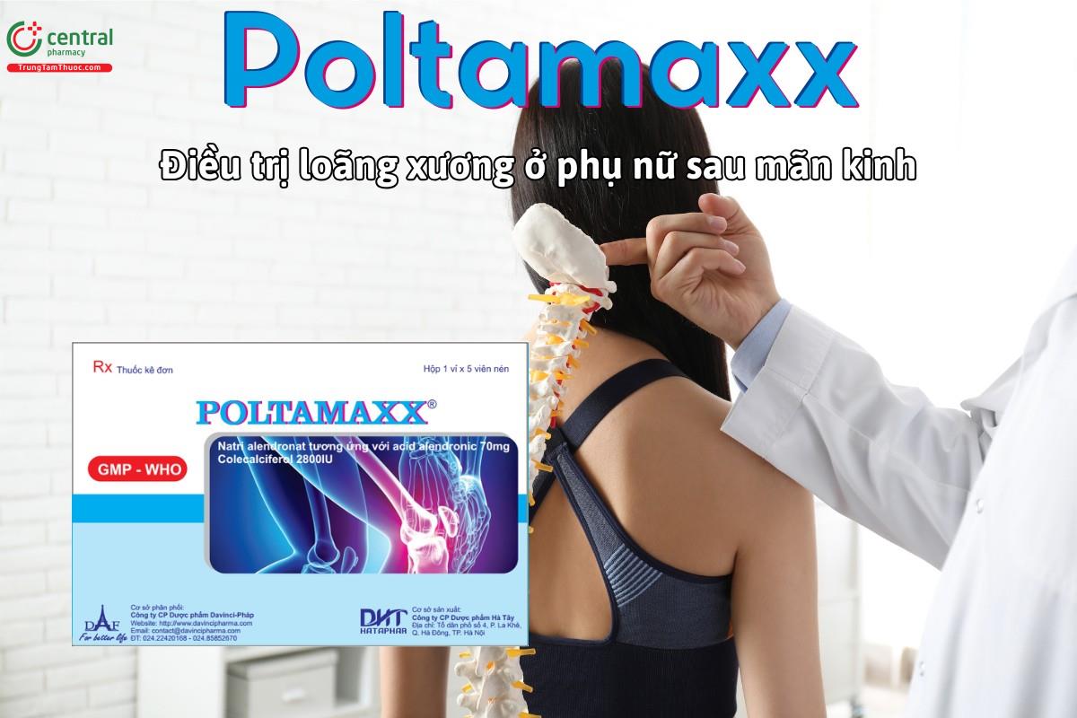 Thuốc Poltamaxx điều trị loãng xương ở phụ nữ sau mãn kinh có nguy cơ
