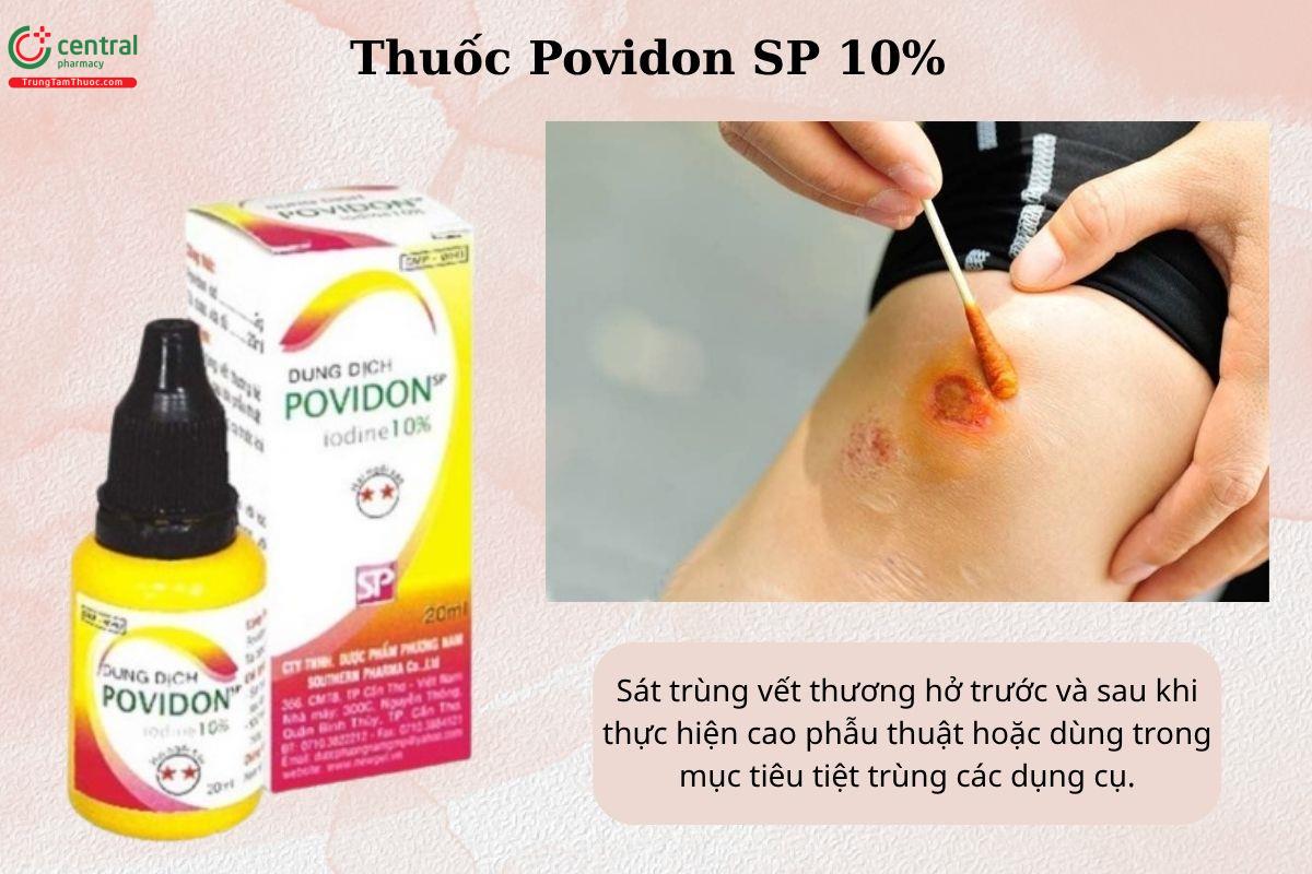 Chỉ định của thuốc Povidon SP 10%