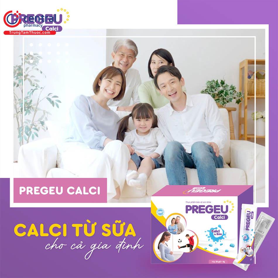 PregEU Calci phù hợp cho cả gia đình